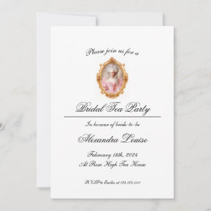 Bruidstheepartij Marie Antoinette Barok Rococo Kaart