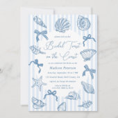 Bruidstoost op het Coast Seashells-Vrijgezellenfee Kaart (Voorkant)
