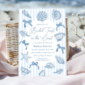 Bruidstoost op het Coast Seashells-Vrijgezellenfee Kaart