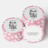 bruidstribe | Aangepast bedankbericht Poker Chips (Opstapeling)