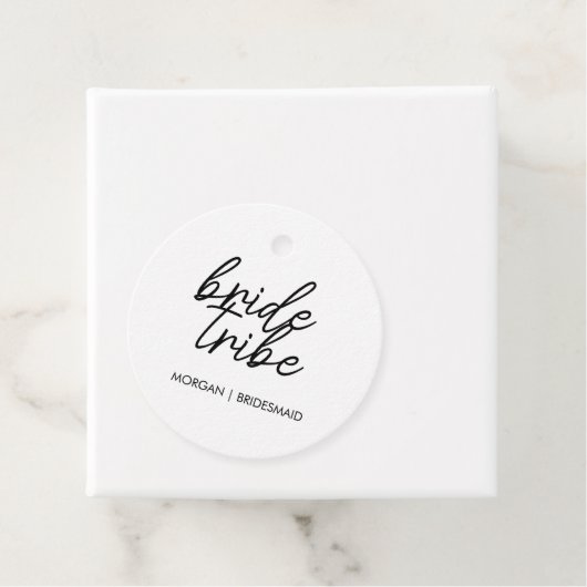 bruidstribe | Bachelorette Bruidsmeisje Modern Bedankjes Labels