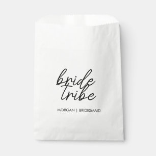 bruidstribe   Bachelorette Bruidsmeisje Modern Bedankzakje
