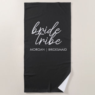 bruidstribe Bachelorette Bruidsmeisje Modern Strandlaken