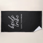 bruidstribe | Bestemming Bruiloft Bloemenmeisje Strandlaken (Voorkant)