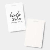 bruidstribe | BLOEMENMEISJE Badge (Voor- en achterkant)