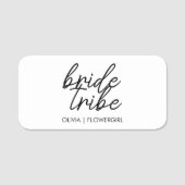 bruidstribe | Modern Bloemenmeisje Naamplaatje (Voorkant)