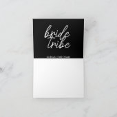bruidstribe | Modern voorstel voor een bruidsfeest Kaart (Binnen)