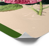 Bruidstuin Groen blad  & Kanten Bruiloft Poster (Hoek)