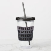 BRUIDSTUMBLER ACRYL DRINKBEKER (Links)