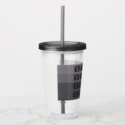 BRUIDSTUMBLER ACRYL DRINKBEKER (Voorkant)
