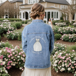 Bruidsuit Centerstuk Bruidsjurk Bruid Denim Jacket