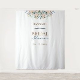 Bruidsuitnodiging Achtergrond met Wilde Bloemen Wandkleed