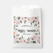 Bruidsuitnodiging Bleekroze Witte Rozen Krans Ontw Bedankzakje (Voorkant)