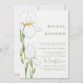 Bruidsuitnodiging "Delicate irises" Kaart (Voorkant)