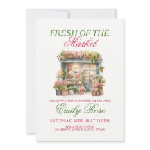 Bruidsuitnodiging 'Fresh Off the Market'