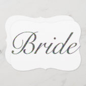 Bruidsuitnodiging Kaart (Voorkant / Achterkant)