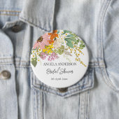 Bruidsuitnodiging Lentebloementuin Papieren Coaste Ronde Button 4,0 Cm (In situ)