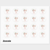 Bruidsuitnodiging Love in Bloom Bloementuin Ronde Sticker (Vel)