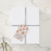 Bruidsuitnodiging met grapefruit thema cadeaulabel (Met Touw)