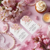 Bruidsuitnodiging met Kersenbloesem Delight Cadeaulabel