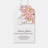 Bruidsuitnodiging met Kersenbloesem Delight Cadeaulabel (Voorkant)