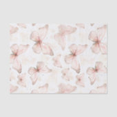 Bruidsuitnodiging met Roze Vlinders Tissuepapier (Voorkant)