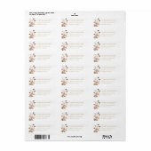 Bruidsuitnodiging met wilde bloementuin etiket (Full Sheet)