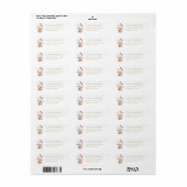 Bruidsuitnodiging met wilde bloementuin etiket (Full Sheet)
