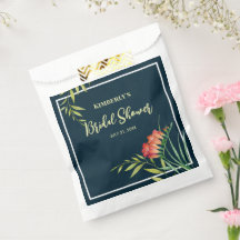 Bruidsuitnodiging Oranje Crocosmia Waterverfschild