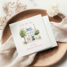 Bruidsuitnodiging Paris Bridal Shower Parisian Caf