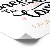 Bruidsuitnodiging Poster 'Proost op de Liefde' (Hoek)