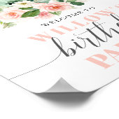 Bruidsuitnodiging Theepartij Welkomstposter Poster (Hoek)