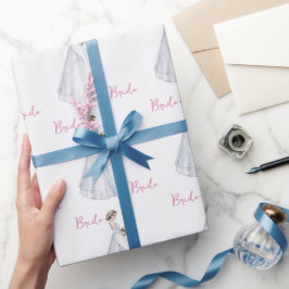 Bruidsuitnodiging Trouwjurk  Cadeaupapier