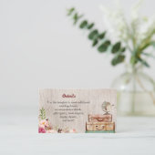 Bruidsuitnodiging Wereldreis Detailkaart Informatiekaartje (Staand voorkant)