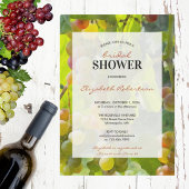 Bruidsuitnodiging wijngaard wijnstok thema kaart