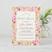 Bruidsuitnodiging Zomer Bloemen Bruiloft Kaart (Staand voorkant)