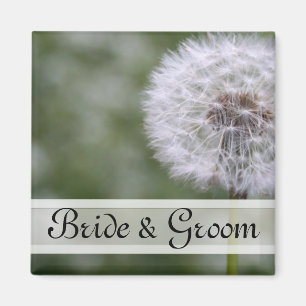 Bruidsuitnodigingen en -cadeaus met wilde bloemen magneet
