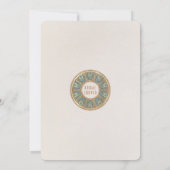 Bruidsuitnodigingen Vintage Art Nouveau Deco Kaart (Achterkant)