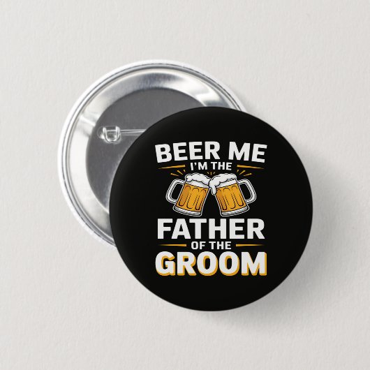 Bruidsvaders drinkteam ronde button 5,7 cm (Voorkant /achterkant)