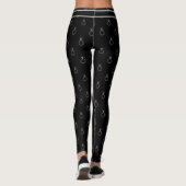 Bruidsverlovingsring Zwarte Pret Mode Leggings (Achterkant)