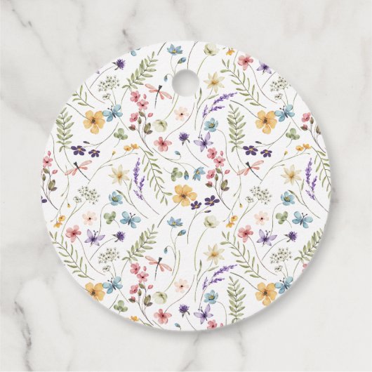 Bruidsvlinder Tuin Bruiloft Feest Bedankjes Labels (Achterkant)