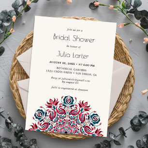 Bruidsvlinderdieren Lotus Bloemen Mandala Huwelijk Kaart