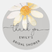 Bruidsvlinderfeest met wilde bloemen ronde sticker (Voorkant)