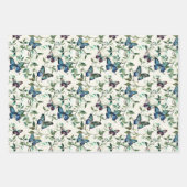 Bruidsvlinders Bruiloft met mooie blauwe vlinders Inpakpapier Vel (Voorkant 3)
