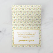 Bruidsvluchten Huwelijk Bedankkaart (Binnen)