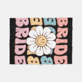 Bruidsvrouwen Shirts Bruid Bruiloft Bachelorette F Fleece Deken (Voorkant (Horizontaal))