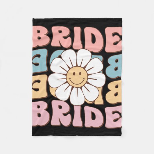 Bruidsvrouwen Shirts Bruid Bruiloft Bachelorette F Fleece Deken (Voorkant)