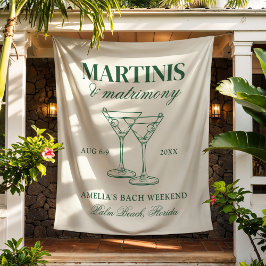 Bruidsweekend: Martinis & Huwelijk Wandkleed