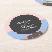 Bruidsweekend Strand Bruidsmeisjesfeest    Ronde Kartonnen Onderzetter (Gebogen)