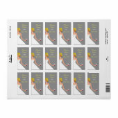 Bruidswijn kleine etiketten (Full Sheet)